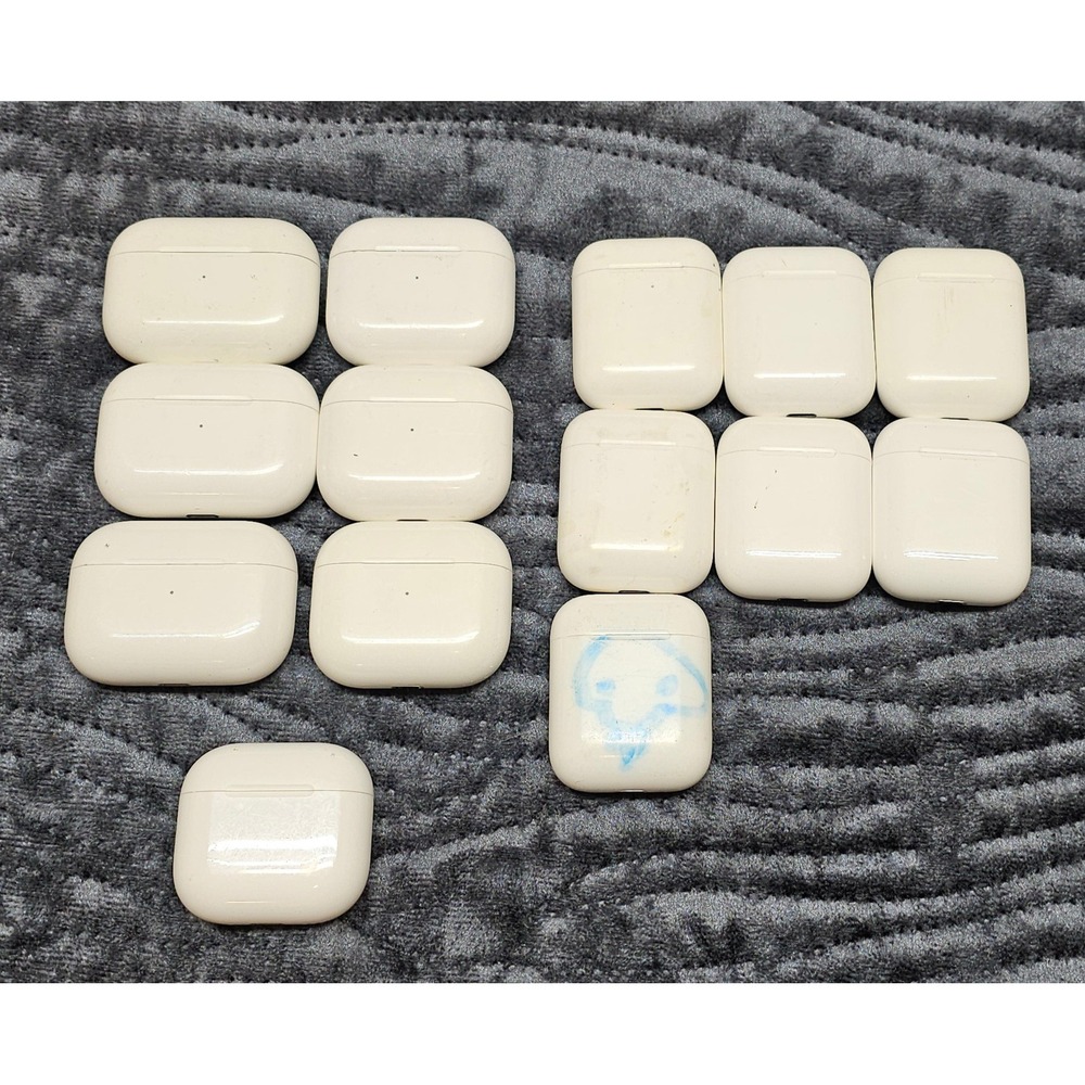 Bulk Lot 14 Apple AirPods Pro 3rd Gen 2nd Gen Mixed Cases Earbuds Parts Repair